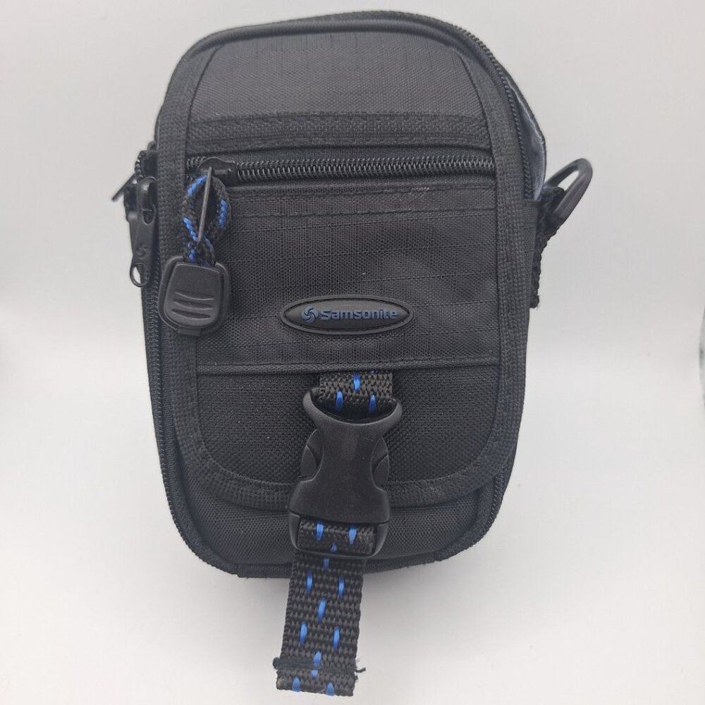 Samsonite Camera Case Pouch Zipper Clip Digital Belt 6 Inch Black Pockets
